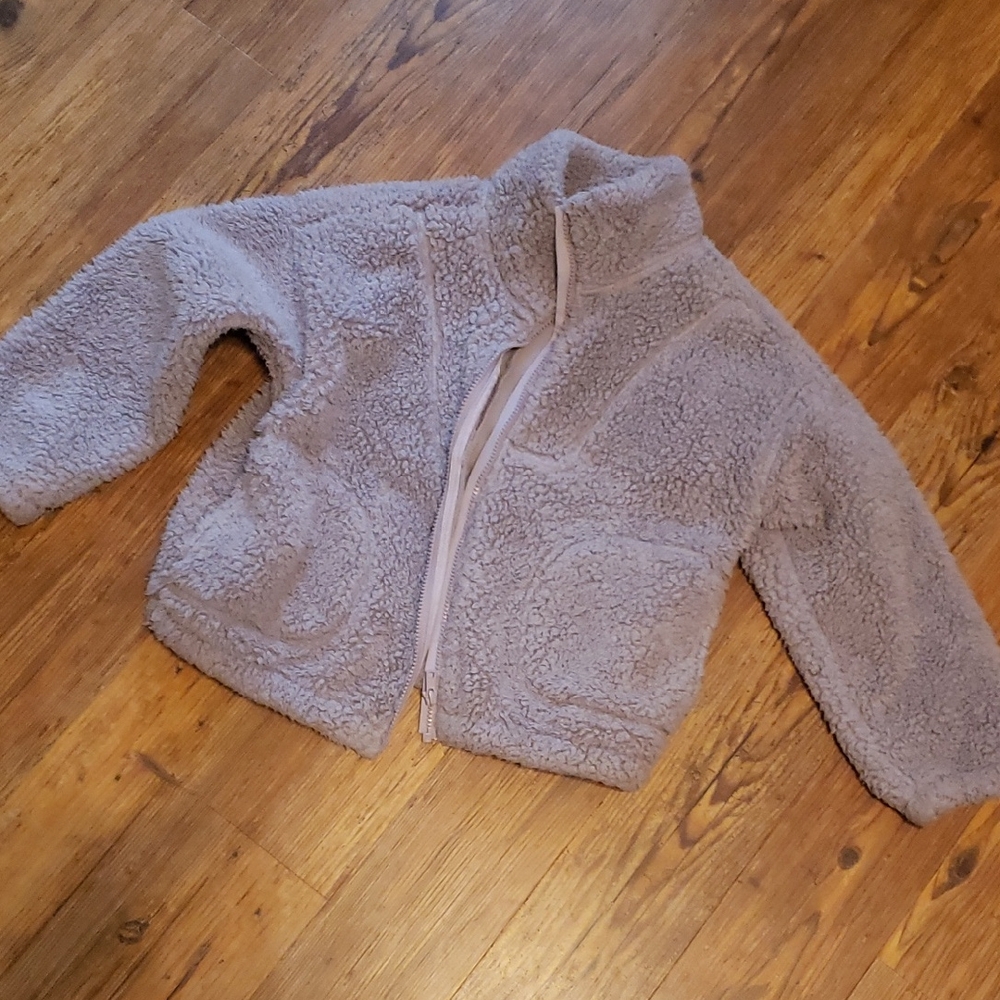 Cozy Kids Taupe Sherpa Jacket